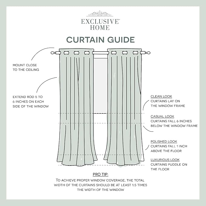 Exclusive Home Canopy Stripe Indoor/Outdoor Grommet Top Curtain Panel, Taupe / - Image 7