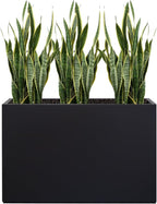 Metal Planter Box Rectangular Block by Zezgeuro