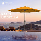 JEAREY 9FT Outdoor Patio Umbrella Outdoor Table Umbrellas - Image 7