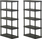 CENTREX CX 5-Tier Heavy Duty Plastic Storage Shelves that Support up to by Unknown
