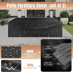 Aoxun 12 Pieces Patio Furniture Set Wicker Rattan Outdoor Sectional - Image 7