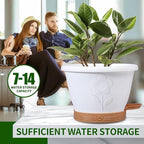 Plant Pots, Flower Pots for Indoor/Outdoor Plants, Self Watering Plastic - Image 6