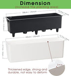 GardenBasix Elongated Self Watering Planter Pots 2-Pack Window Box 5.5 x 16 - Image 3