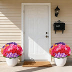 Artificial Geraniums Flowers for Outdoors, 6 Bundles Realistic Silk Fake - Image 4