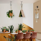 Ceiling Hooks for Hanging Plants 4pack 2.5inch Wall Mount Plant Hooks Meatl - Image 2