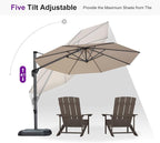PURPLE LEAF 10 Feet Patio Umbrella - Image 6