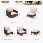 Sophia & William Patio Furniture Set - Image 7