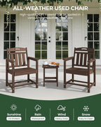 Set of 2 Weatherproof Patio Chairs - Image 4