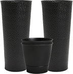 Worth 2 Pack 28" Tall Narrow Metal Planter by WORTH