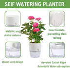 6Inch Self Watering Planter Pots 4 Pack Plant Pot - Image 3