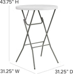 Flash Furniture 32" Round Folding Bar Height Tables - Image 2