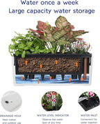 GardenBasix Elongated Self Watering Planter Pots Window Box 5.5 x 16 inch - Image 5