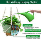 Hanging Planter Self Watering 10 Inch, 2 Pack Indoor Outdoor Hanging Baskets - Image 2