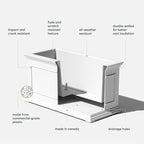 Veradek Brixton Series Long Plastic Planter - Image 3