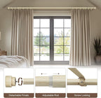 Antique White Curtain Rods for Windows 48 to 84 Inches Heavy Duty Adjustable 1" - Image 4