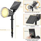 Solar Spot Lights Outdoor Waterproof: 1000LM Big Adjustable Spotlight - Image 6