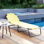 Outsunny Folding Chaise Lounge Pool Chairs, Outdoor Sun Tanning Chairs - Image 9