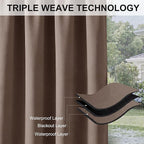 RYB HOME Outdoor Curtains for Patio - Image 6