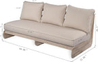 Christopher Knight Home Poppy Acacia Wood Outdoor 3 Seater Sofa - Image 2