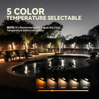 LEONLITE 12-Pack Update 5CCT LED Low Voltage Deck Lights, 180LM 3.74inch - Image 2
