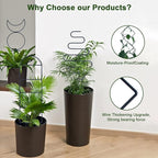 Indoor Plant Trellis for Climbing Plants, 16inch Small Garden Metal Trellis for - Image 3