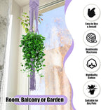 Hoteam 12 Pcs Macrame Plant Hangers Macrame Hanging Planters - Image 2