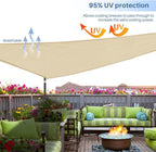 E&K Sunrise 11' x 11' x 11' Sun Shade Sail Triangle Canopy Shade Cover UV Block - Image 5
