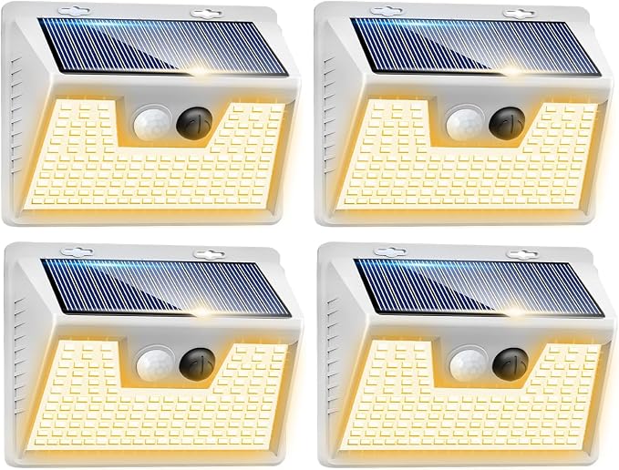 Peasur Solar Lights Outdoor Motion Sensor Waterproof, 3 Modes Security Wall by Peasur