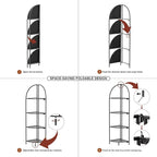 Crofy Foldable 4 Tier Corner Shelf, Metal Corner Plant Stand - Image 4
