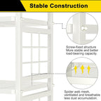 GIOTORENT 6-Wire Garage Shelving Storage Shelves, Metal Shelving Unit Pantry - Image 5