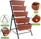 Suyncll Vertical Raised Garden Bed Planter Box, 5 Tiers Vertical Garden Planter - Image 3