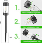 Solar Lights Outdoor, 12 Pack Waterproof Solar Landscape Lighting - Image 3