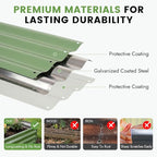 INNO STAGE 2Pcs Galvanized Raised Garden Bed Kit, Rust-Resistant & Easy Assembly - Image 4