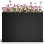 Metal Large Planter Box 38" L x 13" W x 30" H, Heavy Duty Tall Rectangle by Baotree