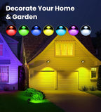 MEIKEE 15W RGB Color Changing Landscape Lighting 120V LED Landscape Lights - Image 2