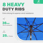 JEAREY 9FT Outdoor Patio Umbrella - Image 7