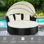 Tangkula Patio Furniture Outdoor Lawn Backyard Poolside Garden Round - Image 9