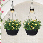SUNNYPARK 2 Packs Hanging Planters Basket by SUNNYPARK