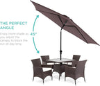 Best Choice Products 10ft Outdoor Table Compatible Steel Polyester Market Patio - Image 2
