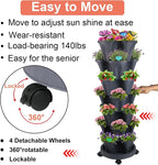 DUNCHATY Stackable Planter, Vertical Strawberry Planter - Image 2