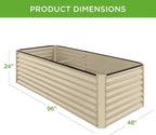 Best Choice Products 8x4x2ft Outdoor Metal Raised Garden Bed, Deep Root Planter - Image 8