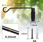 2PCS Wall Mounted Plant Hanger, Indoor/Outdoor Decorative Hook - Image 5
