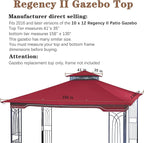 SCOCANOPY Replacement Gazebo Canopy - Image 3