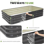 G GOOD GAIN 4-in-1 Adjustable Raised Garden Bed Kit | Galvanized Planter Boxes - Image 8