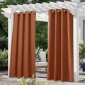NICETOWN Patio Outdoor Curtains Waterproof, Thermal Insulated Stainless Steel by NICETOWN