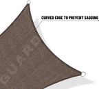 SUNNY GUARD Custom Size 5'x7'x8.6' Brown Sun Shade Sail Right Triangle UV Block - Image 7