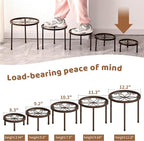 Plant Stand Indoor Outdoor 5 Pack Heavy Duty Metal Stand Multiple Plants - Image 7
