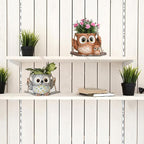 Swing Owl Hanging Planters for Indoor Plants, Cute Small Succulent Pots - Image 6
