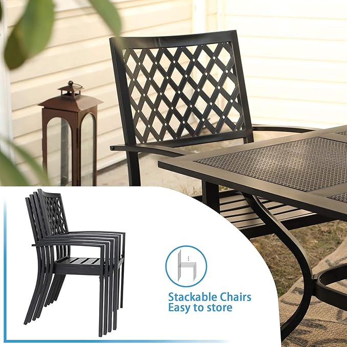 PHI VILLA 8 Piece Patio Dining Set - Image 3