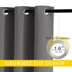 NICETOWN Sliding Door Curtains, Wide Thermal Blackout Patio Door Curtain Panel - Image 2